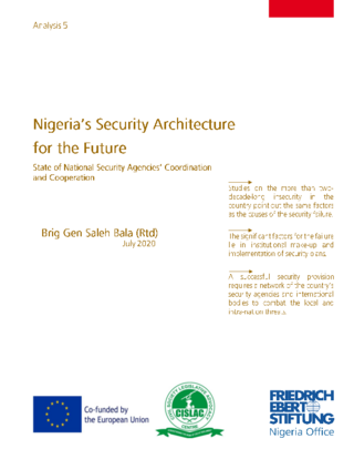 Nigeria's security architecture for the future