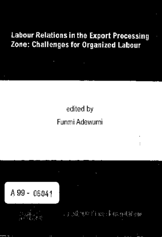 Labour relations in the export processing zone
